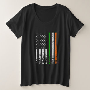 Ierse vlag Ierland vlag ST PATRICKS DAAG Grote Maat T-shirt