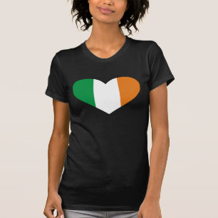 Ierse vlag in een Shirt van Heart Shape Womens