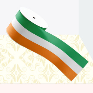 Ierse vlag kleuren lint, Tricolor, Ierland Lint