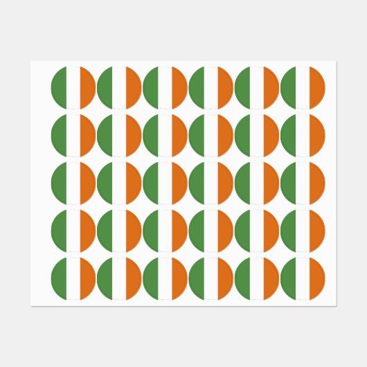 Ierse vlag labels (Vel)