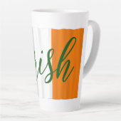 Ierse vlag lang latte mok (Rechterhoek)