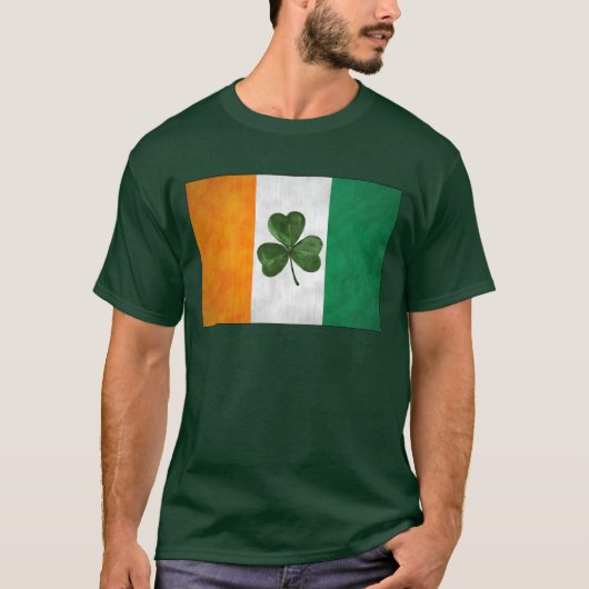 Ierse vlag Lucky Shamrock T-shirt (Voorkant)