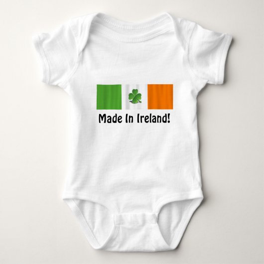 Ierse vlag "Made in Ireland" Romper (Voorkant)