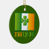 Ierse vlag met Clover Ornament Keepomwille Gift (Rechts)
