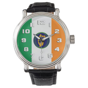 Ierse vlag met wapen horloge