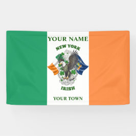 Ierse vlag - New York Irish Spandoek