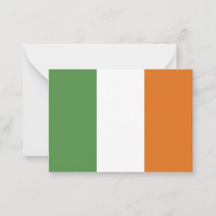 Ierse vlag notitiekaartje