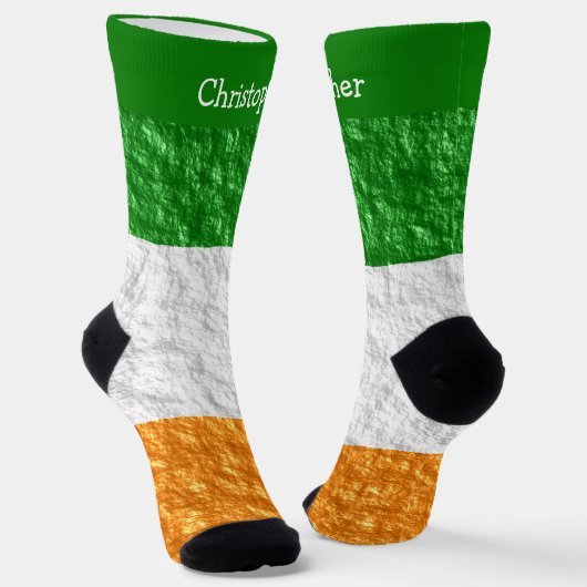 Ierse Vlag Ontwerp Sokken (Gebogen)