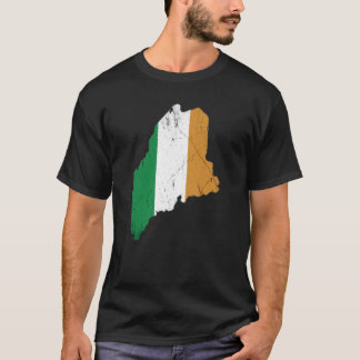Ierse vlag over Maine T-shirt