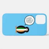 Ierse vlag pratend Ms. Penguin Case-Mate iPhone Case (Achterkant (horizontaal))