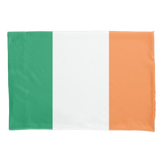 Ierse vlag (Republiek Ierland) (ROI) (Eire) Kussensloop (Voorkant-Links)