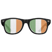Ierse vlag retro zonnebril (Voorkant)