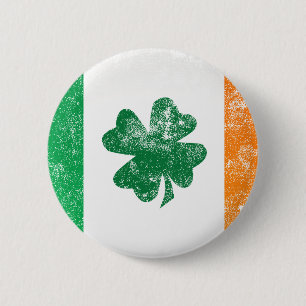 Ierse vlag ronde button 5,7 cm