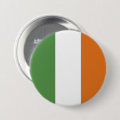 Ierse vlag ronde button 7,6 cm (Voorkant /achterkant)