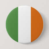 Ierse vlag ronde button 7,6 cm (Voorkant)