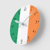 Ierse vlag ronde klok (Hoek)