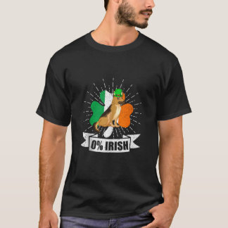 Ierse vlag Saint Patrick's Day Shamrock Duitse Zij T-shirt