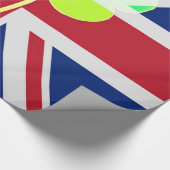 Ierse vlag Shamrock Clover St. Patrick UK Cadeaupapier (Hoek)