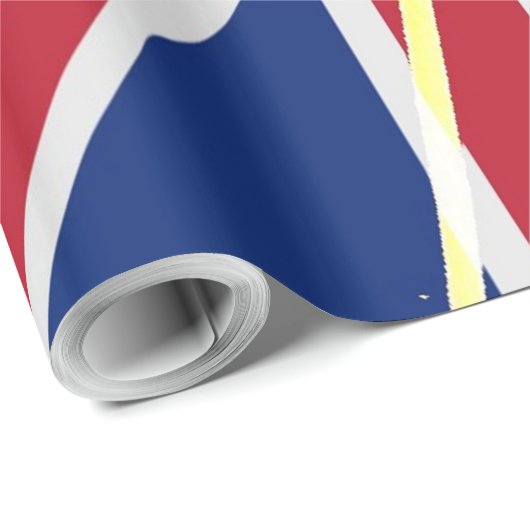 Ierse vlag Shamrock Clover St. Patrick UK Cadeaupapier (Rol Hoek)