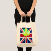 Ierse vlag Shamrock Clover St. Patrick UK Tote Bag (Voorkant (product))