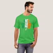  Ierse vlag Shamrock (Distress) T-shirt (Voorkant volledig)