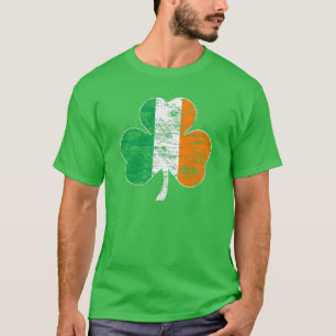  Ierse vlag Shamrock (Distress) T-shirt