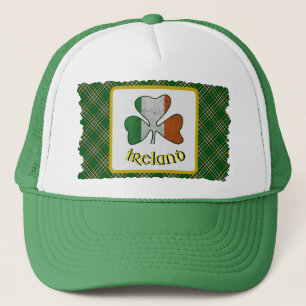 Ierse vlag Shamrock Irish National Tartan Trucker Pet