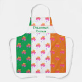 Ierse vlag | SHAMROCK-patroon Schort (Voorkant)