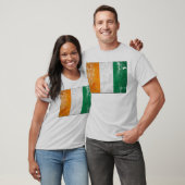Ierse vlag Shamrock T-Shirts (nood) (Unisex)