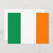 Ierse vlag St Patricks Day briefkaarten (Voorkant / Achterkant)