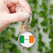 Ierse vlag/St Patrick's Day Sleutelhanger (Hand)