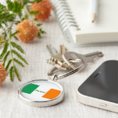 Ierse vlag/St Patrick's Day Sleutelhanger (Zijkant)