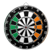 Ierse vlag van het  dartboardontwerp van Ierland Dartbord (Voorkant)