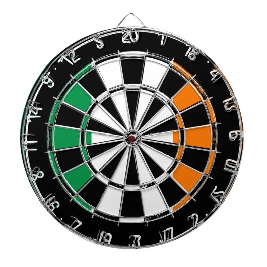 Ierse vlag van het  dartboardontwerp van Ierland Dartbord (Voorkant)