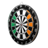 Ierse vlag van het  dartboardontwerp van Ierland Dartbord (Voorkant Rechts)