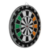 Ierse vlag van het  dartboardontwerp van Ierland Dartbord (Voorkant Links)