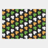 Ierse vlag van shamrocks inpakpapier vel (Voorkant)