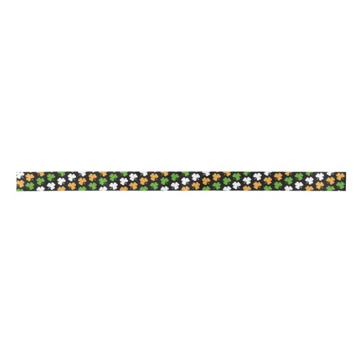Ierse vlag van shamrocks lint (Voorkant)