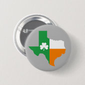 Ierse vlag van Texas Ronde Button 5,7 Cm (Voorkant /achterkant)