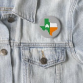 Ierse vlag van Texas Ronde Button 5,7 Cm (In situ)