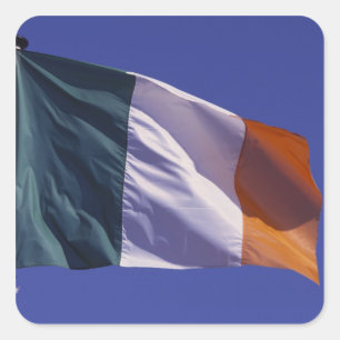 Ierse vlag vierkante sticker