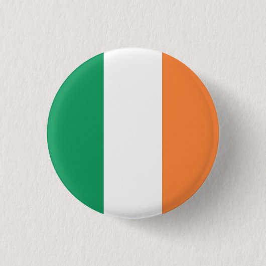 Ierse vlag, Vlag van Ierland Ronde Button 3,2 Cm (Voorkant)