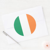 Ierse vlag, Vlag van Ierland Ronde Sticker (Envelop)