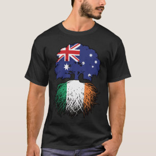 Ierse vlag voor strandbomen in Australië T-shirt