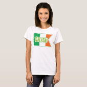 Ierse vlagbanner t-shirt (Voorkant volledig)