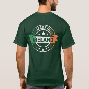 Ierse vlagkleuren gemaakt in Ierland St. Patrick T T-shirt