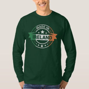 Ierse vlagkleuren gemaakt in Ierland St. Patrick T T-shirt