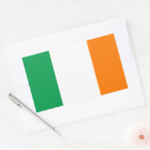 Ierse vlagrechthoek Glossy Stickers (Envelop)