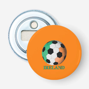 Ierse voetbal button flesopener
