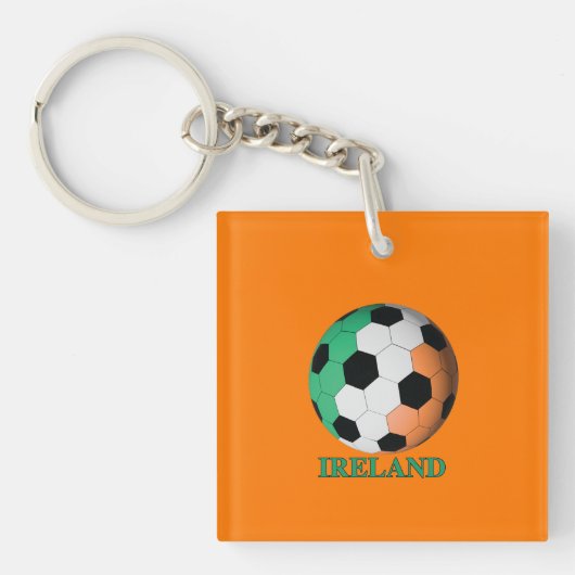 Ierse voetbal sleutelhanger (voorkant)